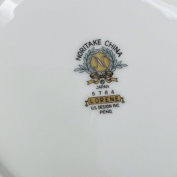 Noritake Lorene Round Covered Vegetable Dish Floral Handled #5764 Retired - Picture 4 of 15